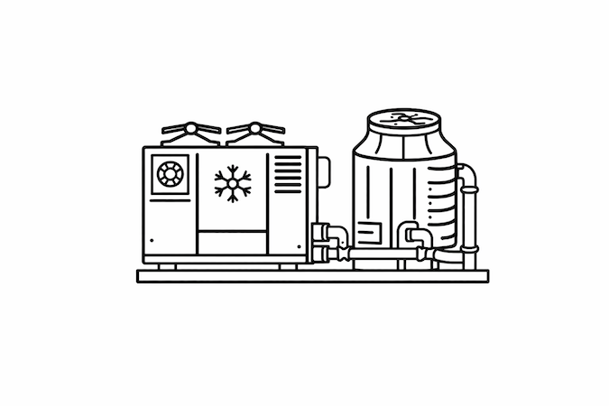 Luft-Wassergekühltes Kälteaggregat